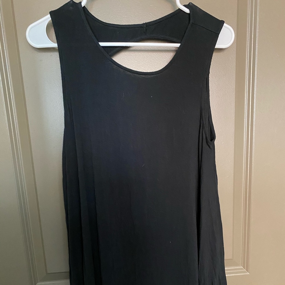 black shift dress